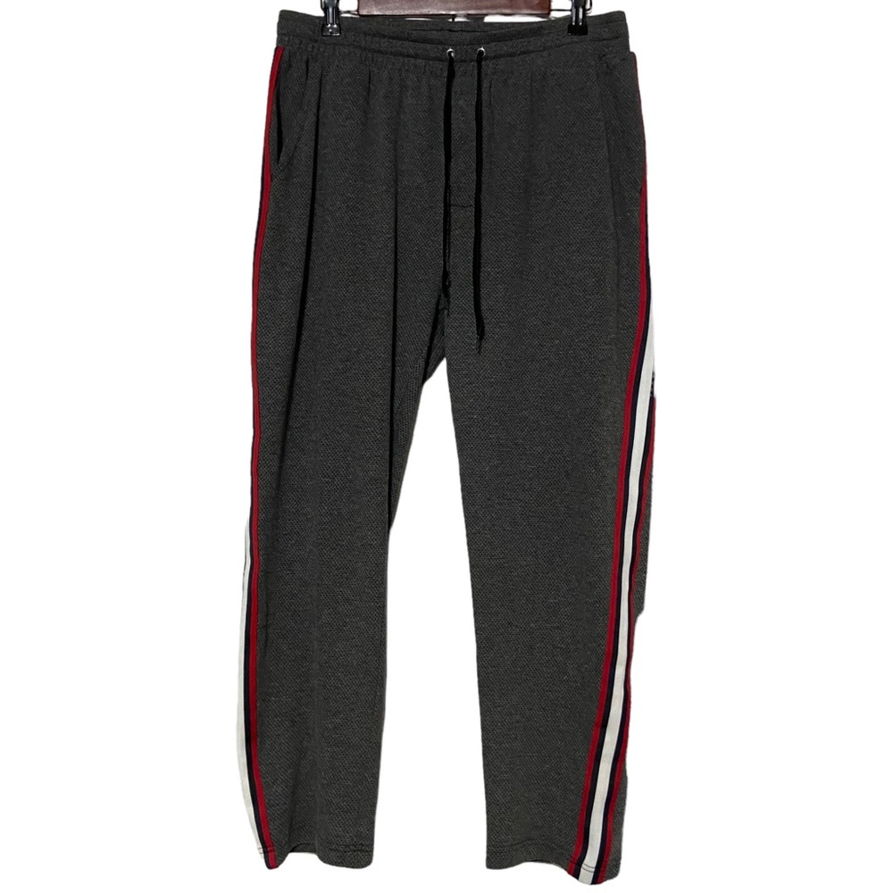 Izod Men’s Stripped Sleep Pants Gray Size Large